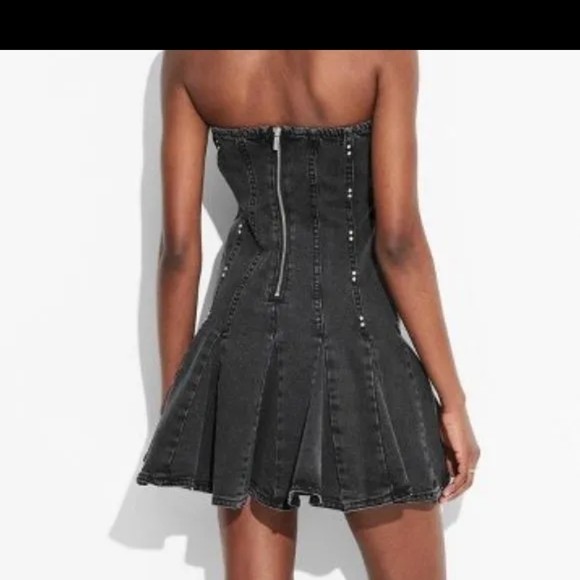 NWT Wild Fable Strapless Black Dress - Picture 2 of 5